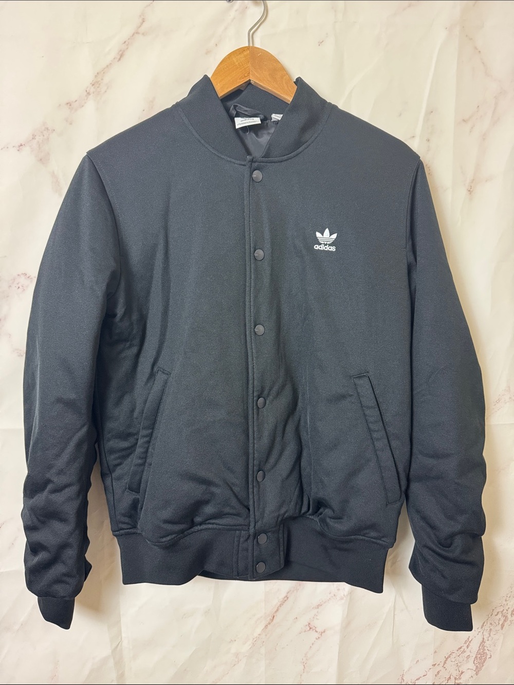 Adidas Black Trefoil Bomber Jacket